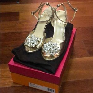 Kate Spade Gold Heel